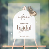 Minimalist Bridal Shower Welcome Arch Frosted (Neutre)