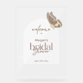 Minimalist Bridal Shower Welcome Arch Frosted Acryl Bord (Voorkant)