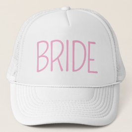 Minimalist Bride Hat Trucker Pet