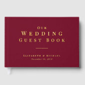 Minimalist Burgundy Wedding (Recto)