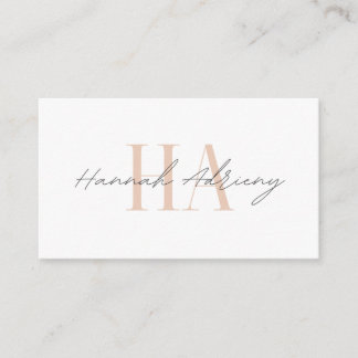 Minimalist business card for your business white visitekaartje