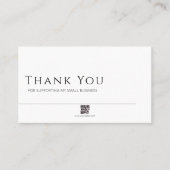 Minimalist Business Card, QR Code Insert Card Visitekaartje (Voorkant)