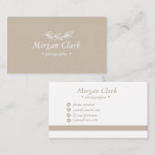Minimalist Business Card Visitekaartje (Voorkant / Achterkant)