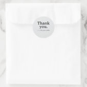 Minimalist Business Thank You Sticker (Sac)