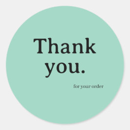 Minimalist Business Thank You Sticker