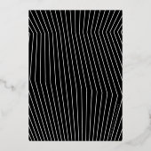 MINIMALIST Calligrafiekeriek 40ste verjaardagsgoud Folie Uitnodiging (Achterkant)