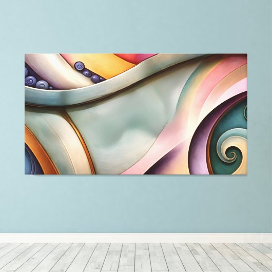 minimalist canvas afdruk (Insitu (Houten vloer))