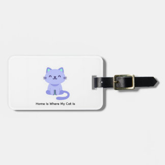 Minimalist Cat Design Luggage Tags - Cat Lovers Bagagelabel