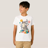 Minimalist Cat Design T-Shirt (Devant entier)