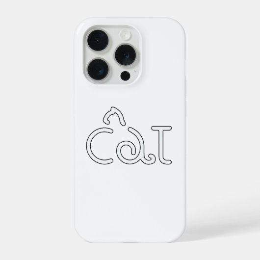 Minimalist Cat Typography Design – Modern Line Art (Verso)