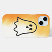 Minimalist Charcoal Ghost Doodle Case-Mate iPhone Case (Achterkant (horizontaal))
