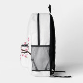 Minimalist Cherry Blossom Backpack Bedrukte Rugzak (Rechts)