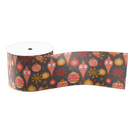 Minimalist Christmas Aesthetic Pattern - Holiday  Grosgrain Lint