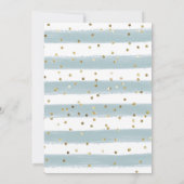 Minimalist Christmas Bow Snowflake Baby Sprinkle Kaart (Achterkant)