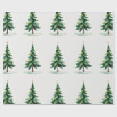 Minimalist Christmas Pine Tree Wrapping Paper – Ho Cadeaupapier (Vlak)