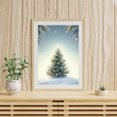 Minimalist Christmas Tree Poster
