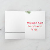 Minimalist Christmas Winter Scene Kaart (Binnen)