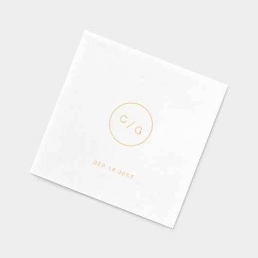  minimalist circle modern wedding monogram (Gauche)