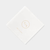 minimalist circle modern wedding monogram (Droite)