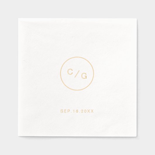  minimalist circle modern wedding monogram (Recto)