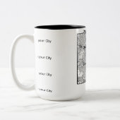 Minimalist City Map Mug (Gauche)