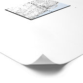 Minimalist City Map Poster Line Art (Coin)