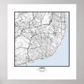 Minimalist City Map Poster Line Art (Devant)