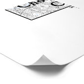 Minimalist City Maps Poster Line Art (Coin)