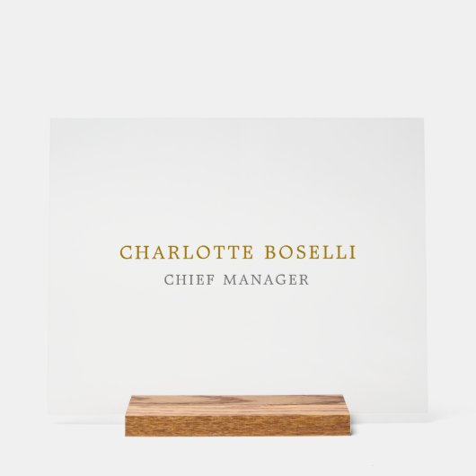 Minimalist Classical Professional Gold Color (Recto)