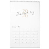 Minimalist Clean Design Kalender (Jan 2026)