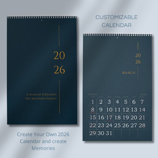 Minimalist Clean Design Kalender