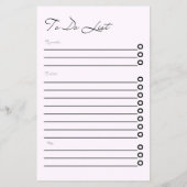 Minimalist Clean White Daily To Do List Planner Flyer (Achterkant)