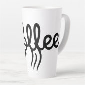Minimalist Coffee Art Mug - Modern Kitchen Decor  (Angle droit)