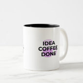Minimalist Coffee Definition Typography Mug (Devant droit)