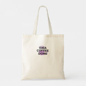 Minimalist Coffee Definition Typography Tote Bag (Dos)