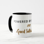 Minimalist Coffee Quote Postcard | Funny Good Inte Mok (Voorkant links)