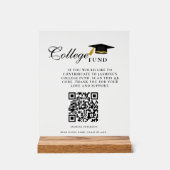 Minimalist College Fund QR Code Signe Graduation (Recto)