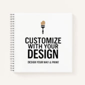 Minimalist Company Branded Custom Personalized  Notitieboek (Voorkant)
