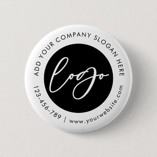 Minimalist Company Logo Corporate Promotional Gift Ronde Button 5,7 Cm