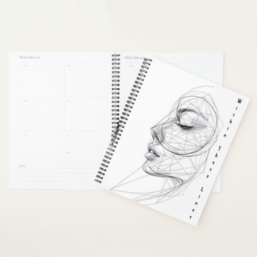 Minimalist Continuous Line Art Planner (Display)