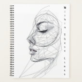 Minimalist Continuous Line Art Planner (Voorkant)