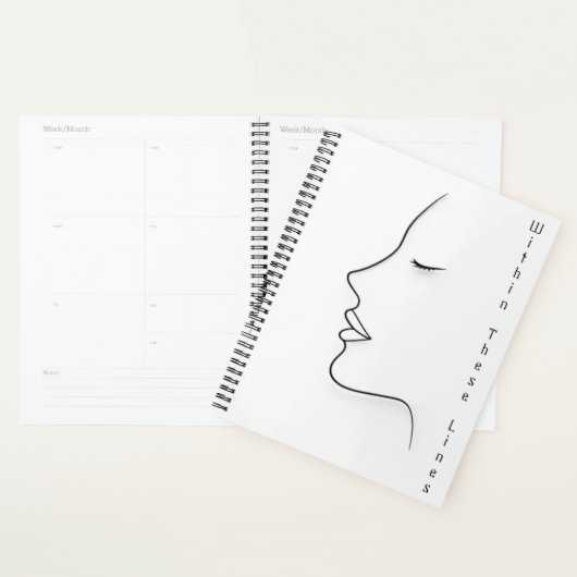 Minimalist Continuous Line Art Planner (Display)