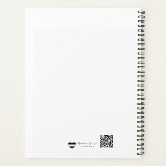 Minimalist Continuous Line Art Planner (Achterkant)