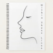 Minimalist Continuous Line Art Planner (Voorkant)