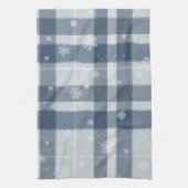 Minimalist Cool Gray Plaid Kitchen Towel – Neutral Theedoek (Verticaal)