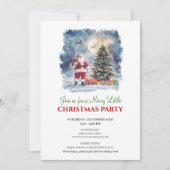 Minimalist Cozy Christmas Scene Digital Invitation (Devant)