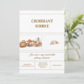 Minimalist Croissant Invitation (Debout devant)