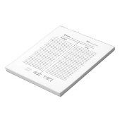 Minimalist Cursive Ta-Da Tracker Notitieblok (Gedraaid)