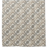 Minimalist Curtain Soft Pastel Geometric Pattern Douchegordijn (Voorkant)