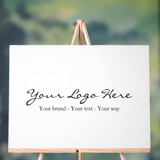 Minimalist Custom Business Logo Acryl Bord (Neutraal)